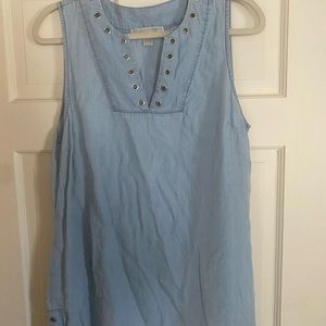 Michael Kors denim tunic tank